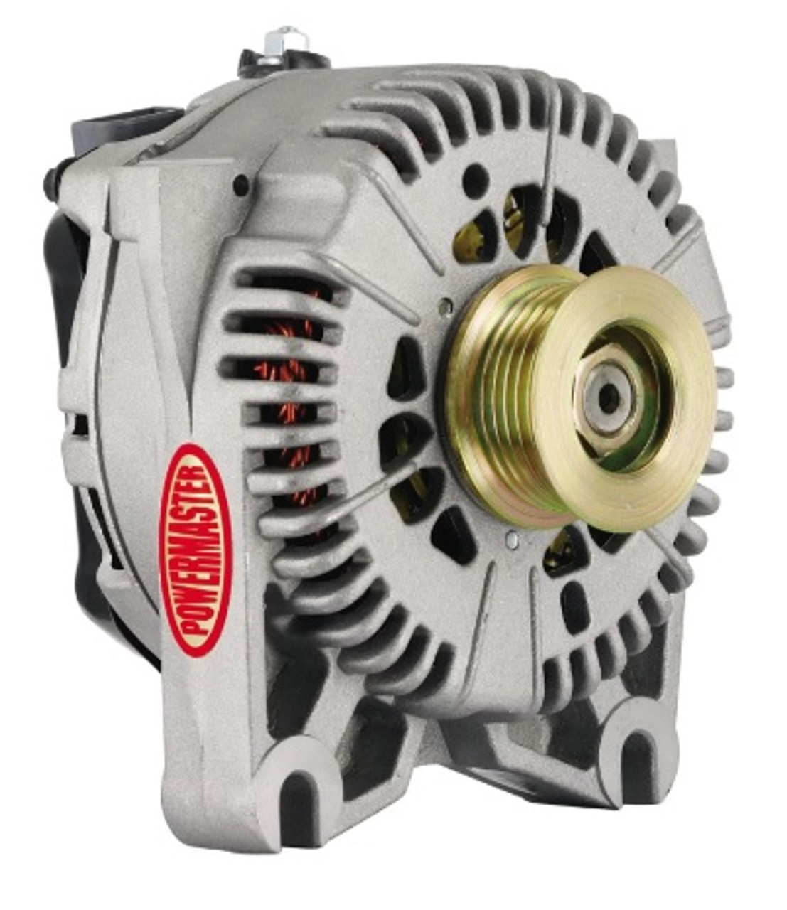 Powermaster 200amp Alternator Ford 4G Style Natural Finish - PWM47781