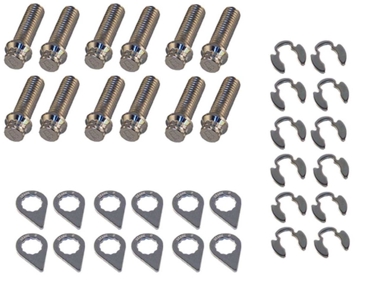 Stage 8 Header Bolt Kit - 12pt. 3/8-16 x 1-1/4 (12) - SGE8911B