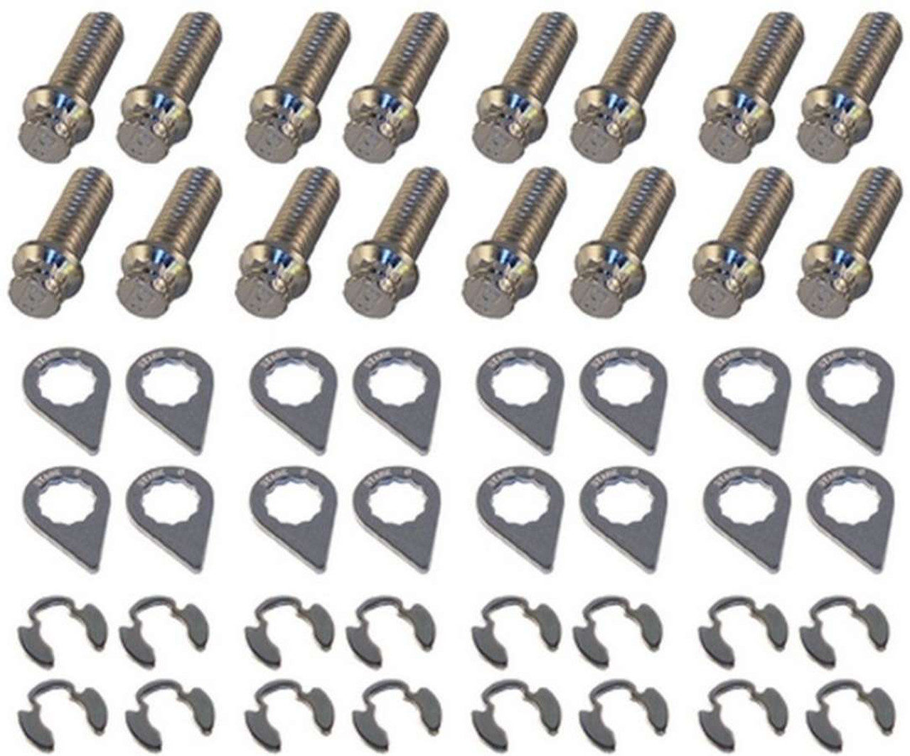 Stage 8 Header Bolt Kit - 12pt. 3/8-16 x 1in (16) - SGE8933