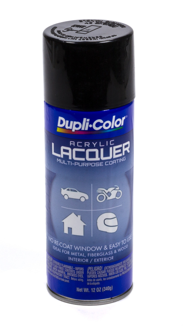 Dupli-Color Gloss Black Lacquer Paint 12oz - SHEDAL1677