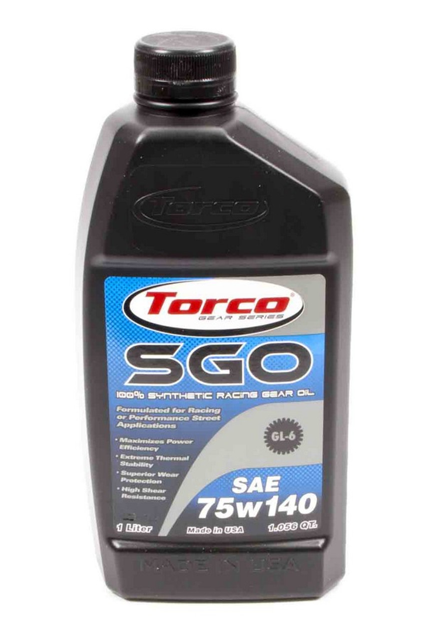 Torco SGO 75W140 Synthetic Racing Gear Oil 1-Liter - TRCA257514CE