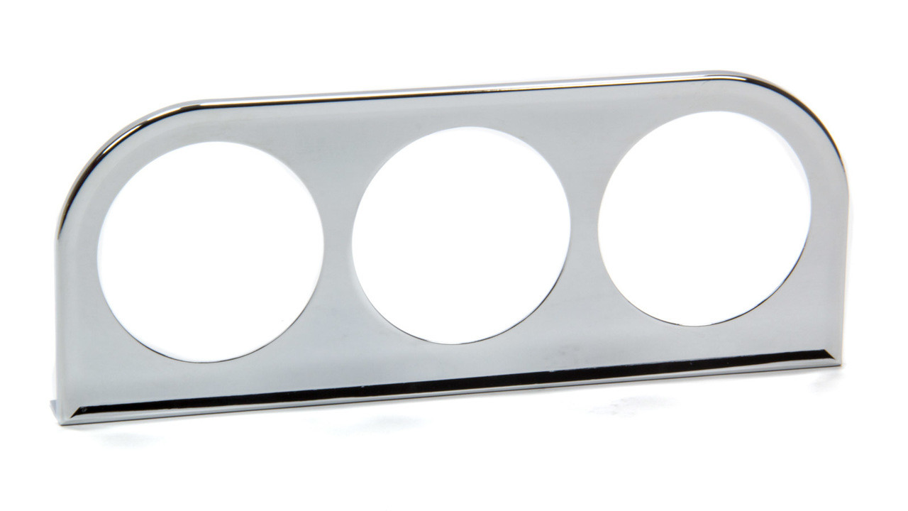 VDO Mounting Panel 2-1/16 3 Hole Chrome - VDO240-036