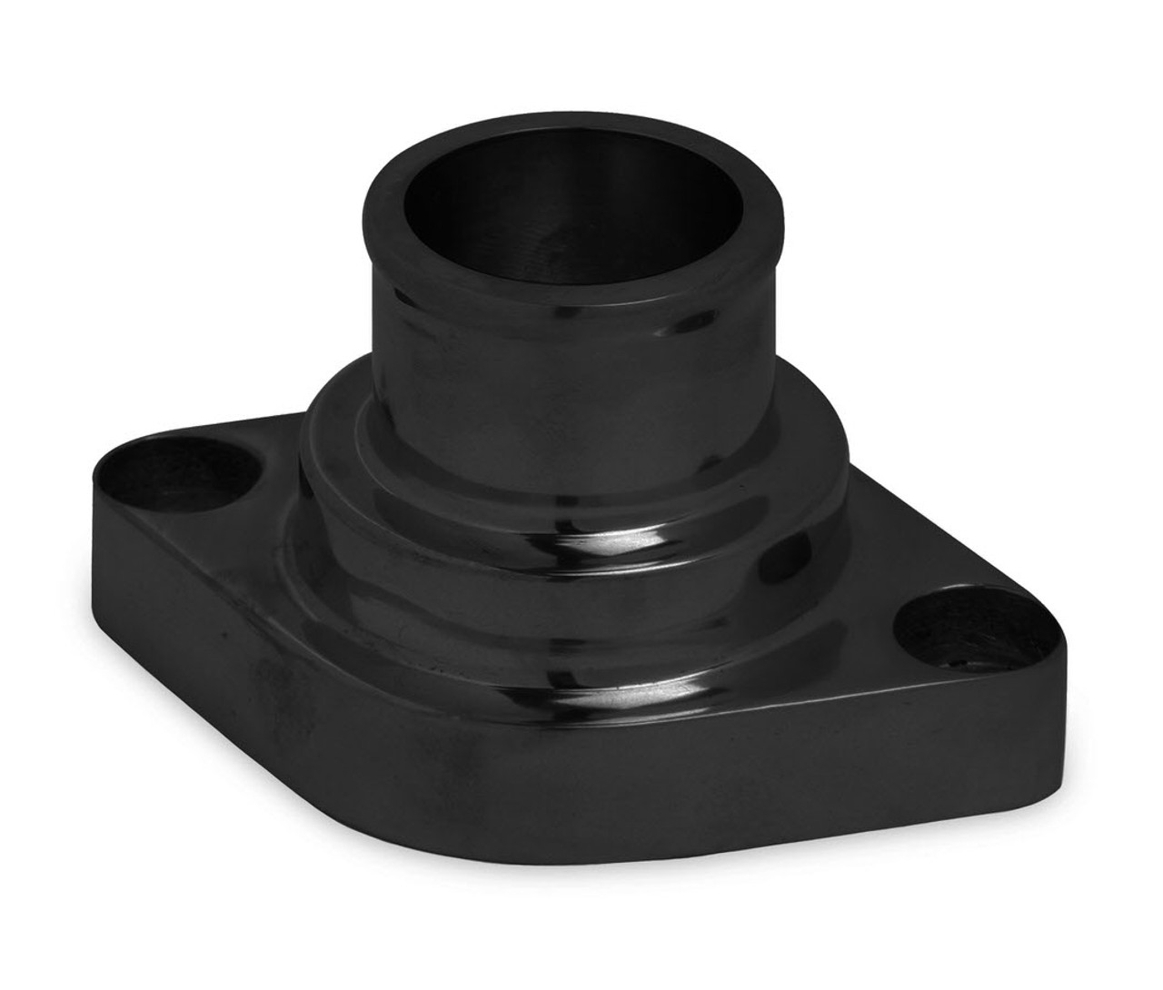 Weiand Alm. Water Outlet  Str. Swivel Black - WEI6254