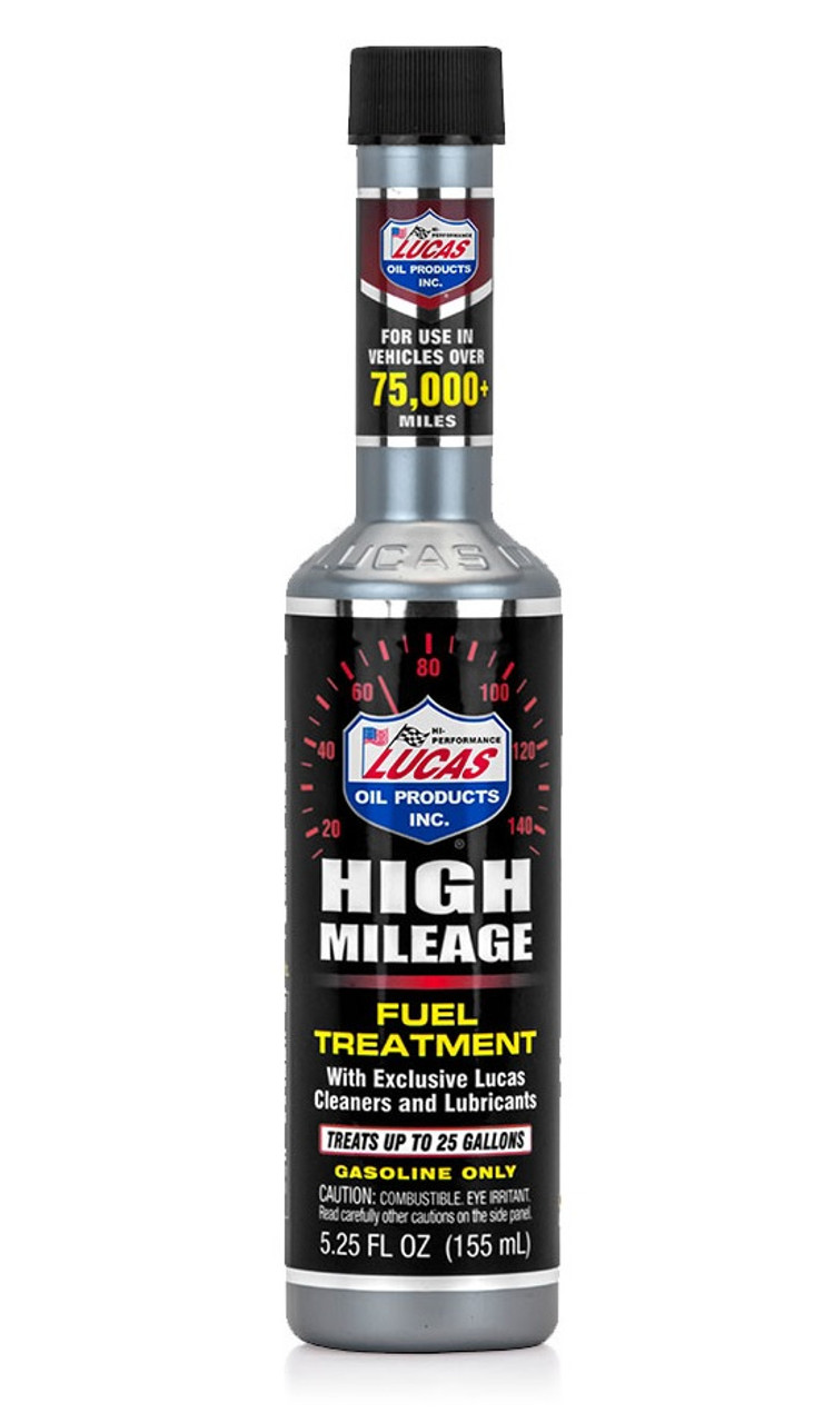 Lucas High Mileage Fuel Treat ment 5.25 Oz. - LUC10977