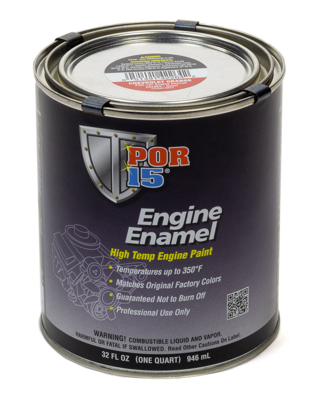 Por-15 Engine Enamel Chevy Oran ge  Quart - POR42264