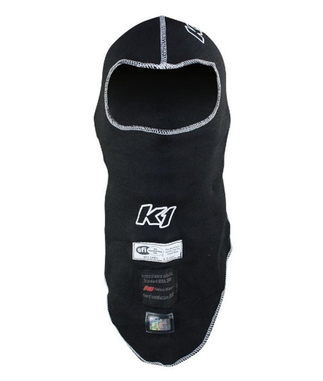 K1 Racegear Balaclava Head Sock Flex Black - K1R26-FHS-N