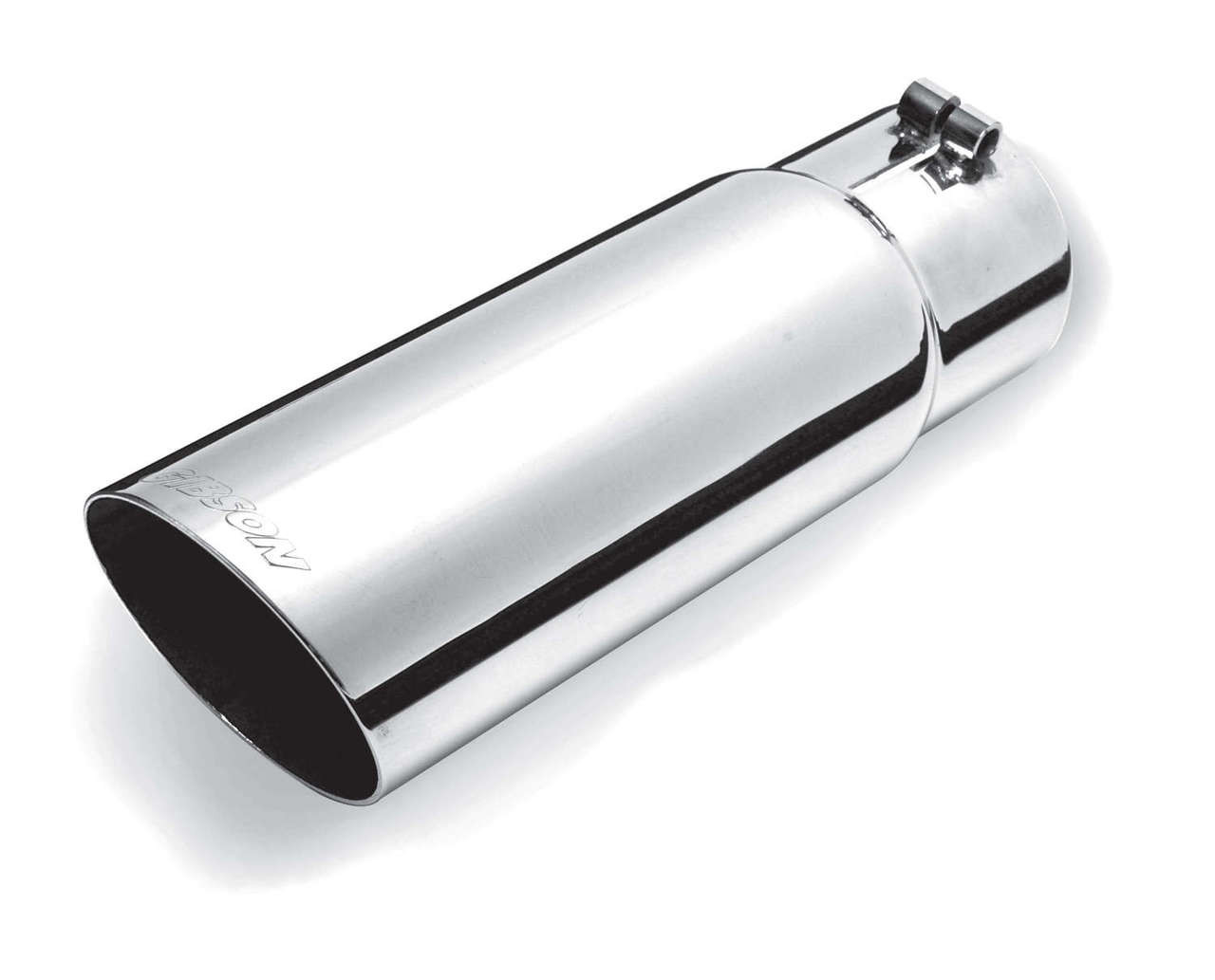 Gibson Stainless Single Wall An gle Exhaust Tip - GIB500392