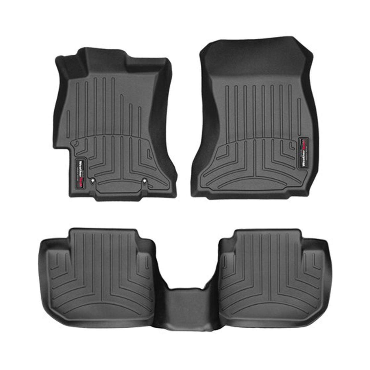 Weathertech Black Front And Rear Floorliners - WEA44439-1-2