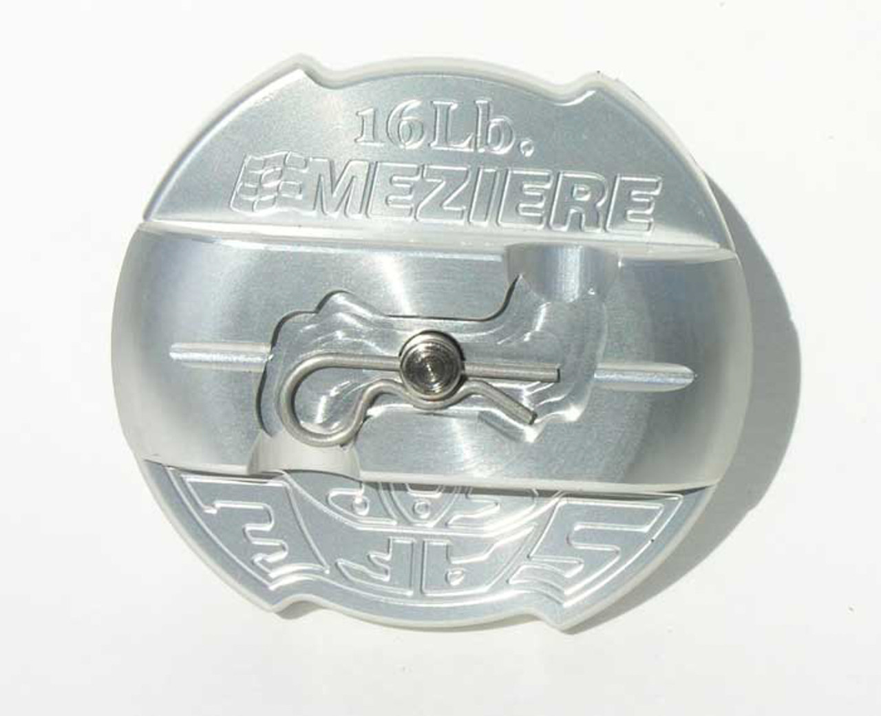 Meziere 16psi Radiator Safe-Cap Billet Alm Clear Finish - MEZWCC300