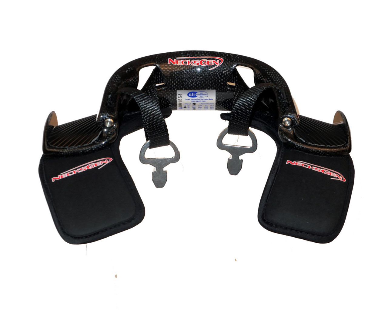 NecksGen Head and Neck Restraint REV2 Carbon Medium 2in - NEXNG905