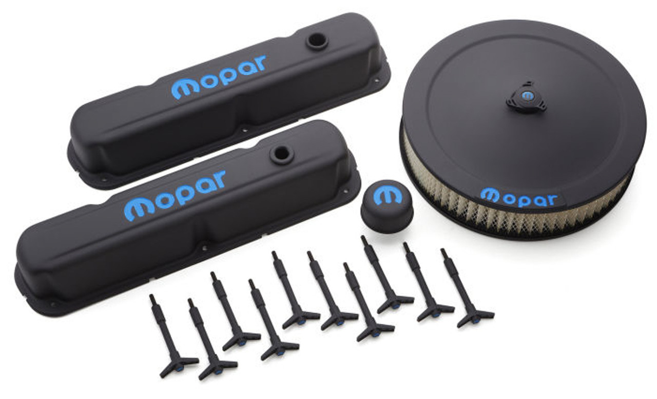 Proform Engine Dress-Up Kit Blac k Crinkle w/Blue MOPAR - PFM440-758