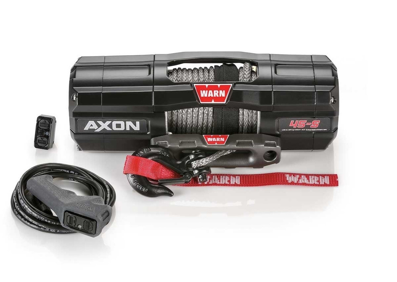 Warn AXON 45-S Winch 4500lb Synthetic Rope - WAR101140