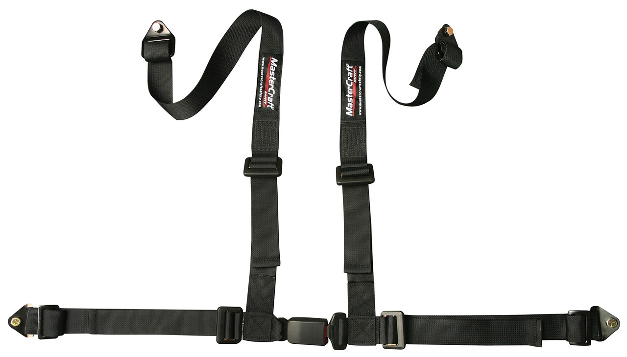 Mastercraft Seat Belt Restraint 2in 4 Point Bolt In Black - MAS114004