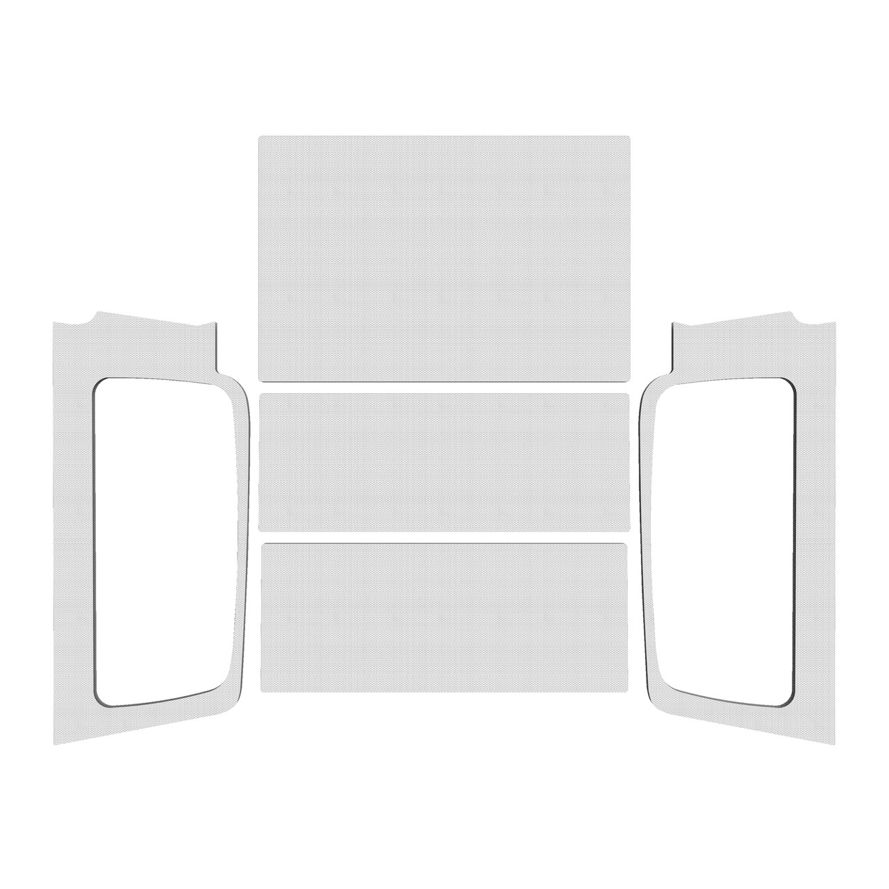 Design Engineering 2004-06 Jeep Wrangler LJ Headliner Kit White - DSN50602