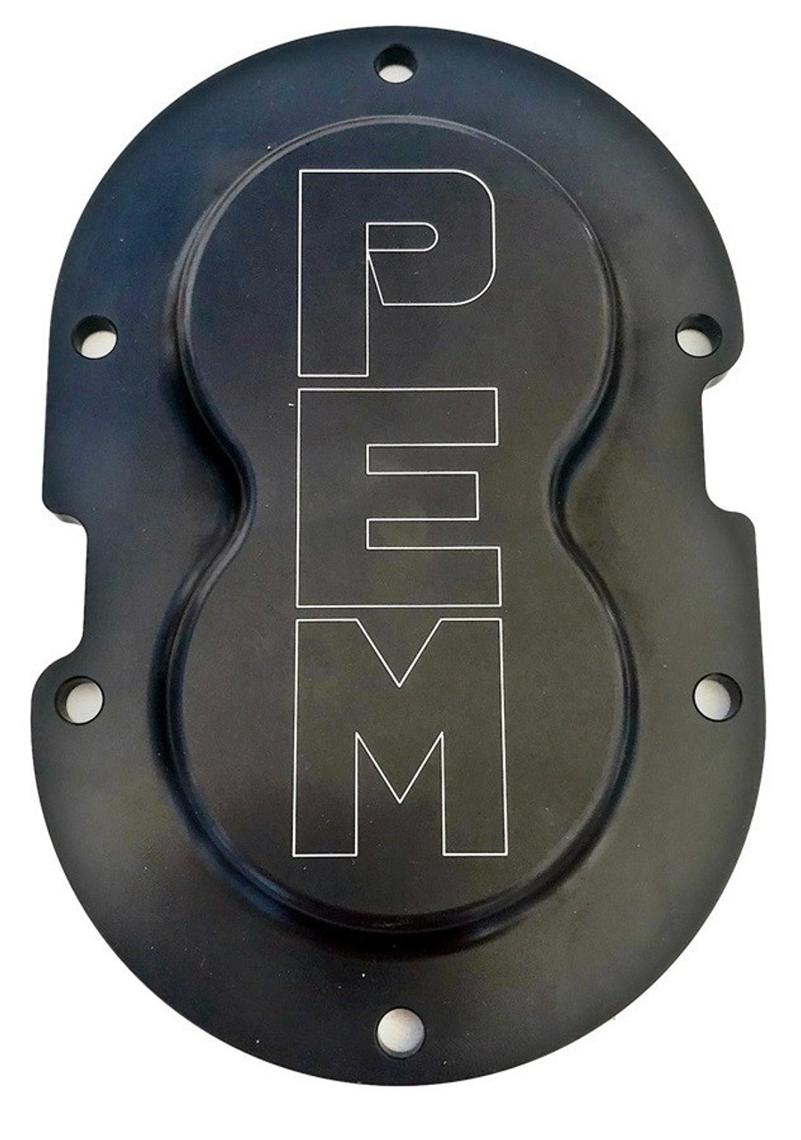 PEM Rear Cover Billet Big Bearing 6 Bolt - PEMQCC0040BBB6B-K