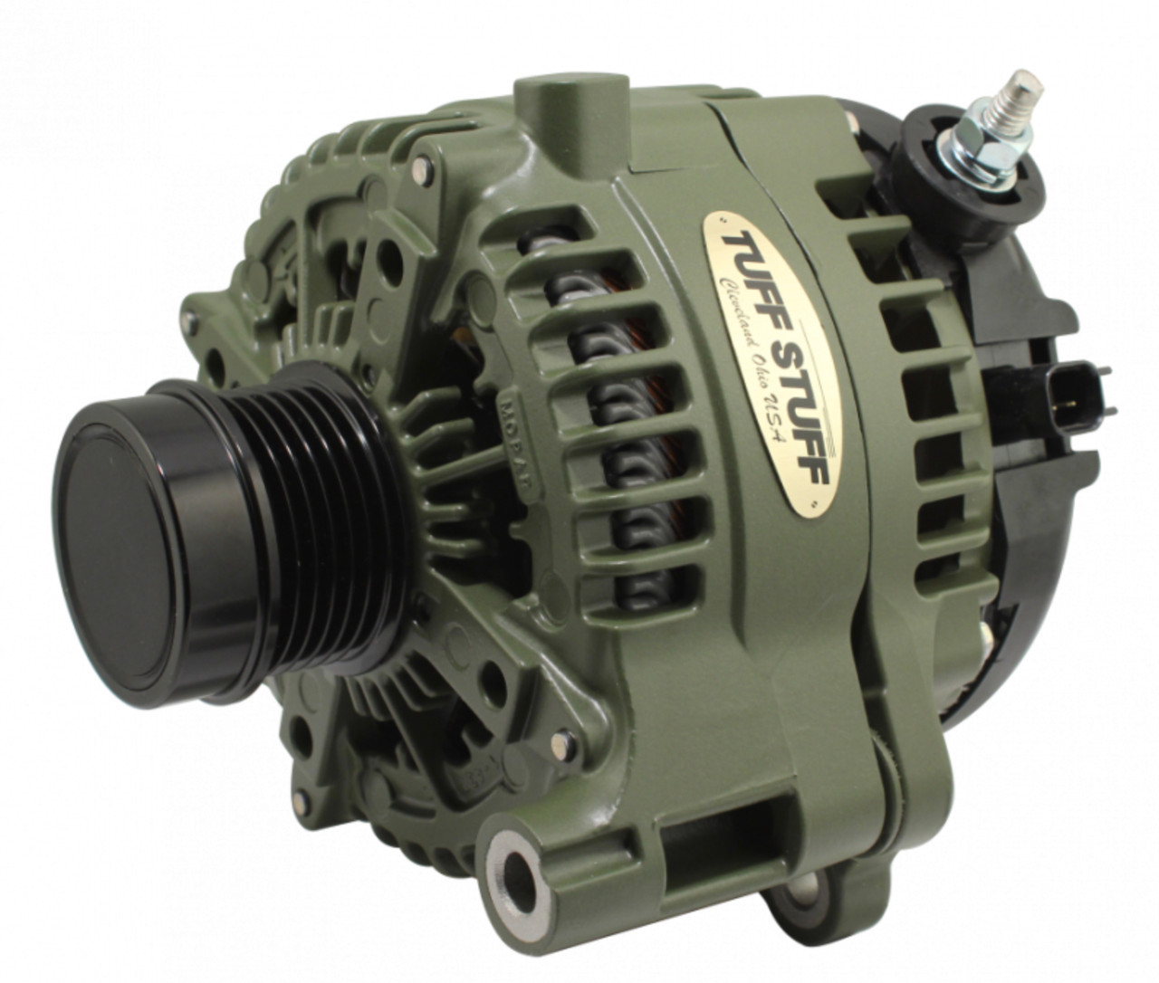 Tuff-Stuff 240Amp Alternator 18- Jeep Army Green - TFS7517G