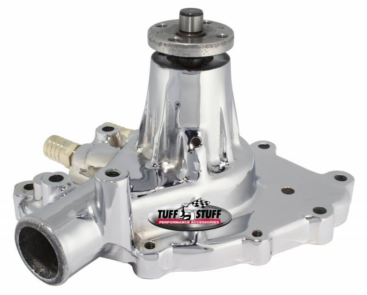 Tuff-Stuff Ford Water Pump Pass Side Inlet Chrome - TFS1432AA