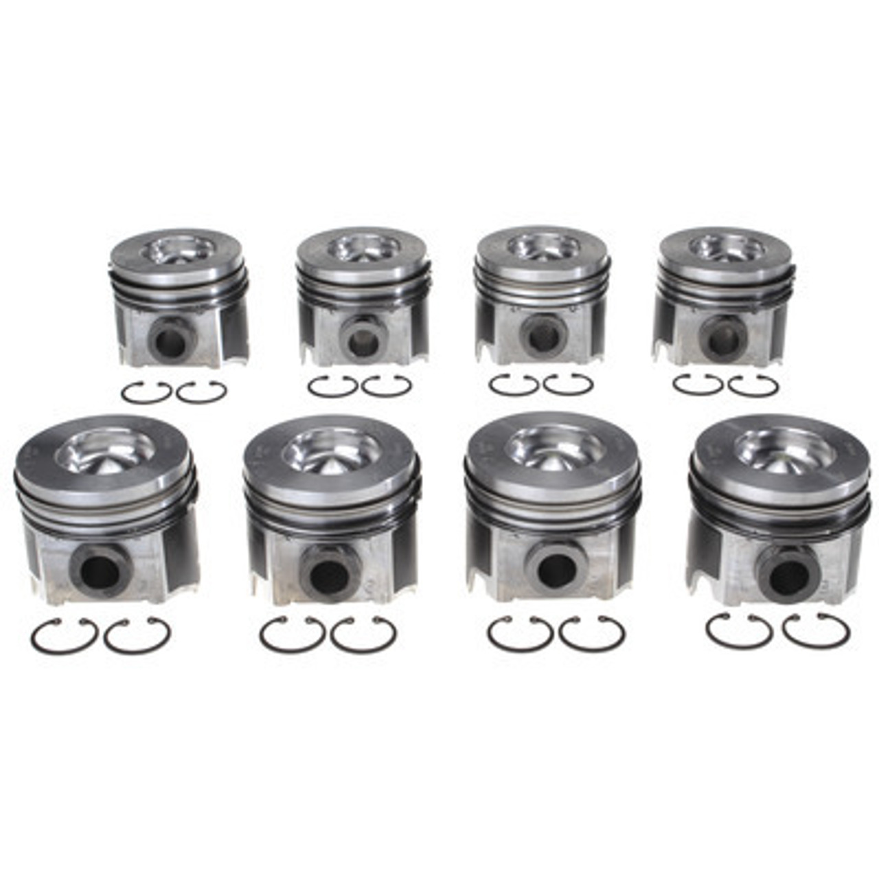 Mahle/Clevite Piston Set w/Rings Ford 6.0L Diesel 8pk