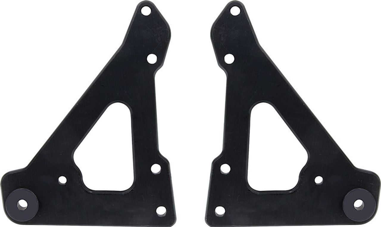 Front Motor Plate 2pc w/ Bushings Black