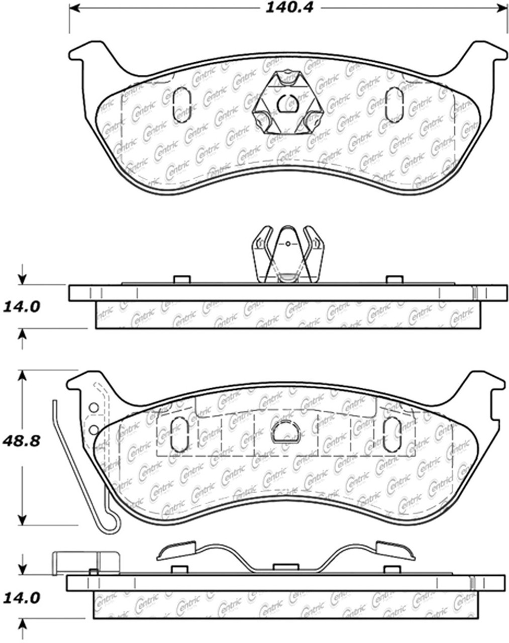 C-TEK Ceramic Brake Pads with Shims