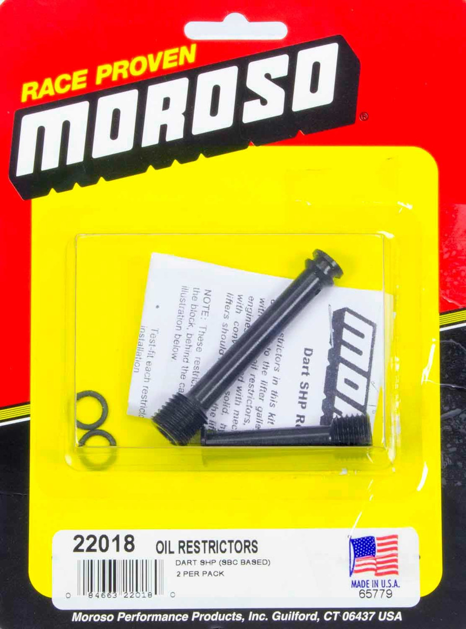 Moroso Oil Restrictors - SBC Dart SHP Block