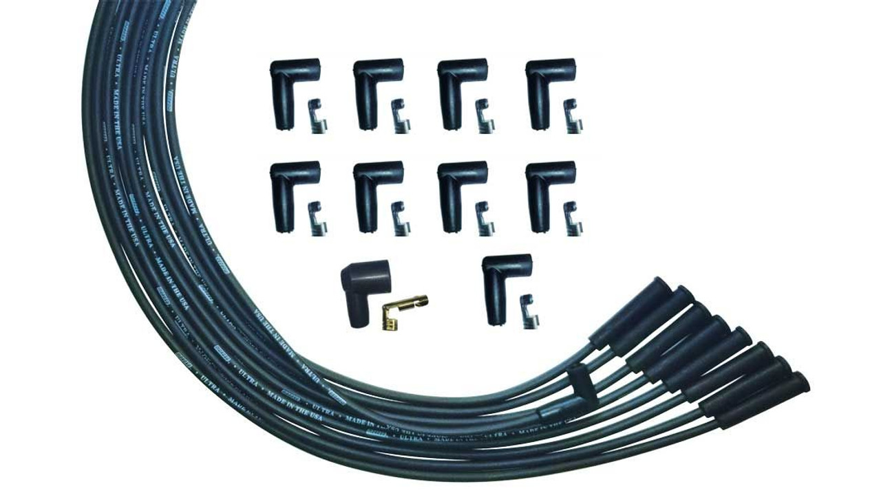 Moroso Ultra Plug Wire Set Universal V8 Black