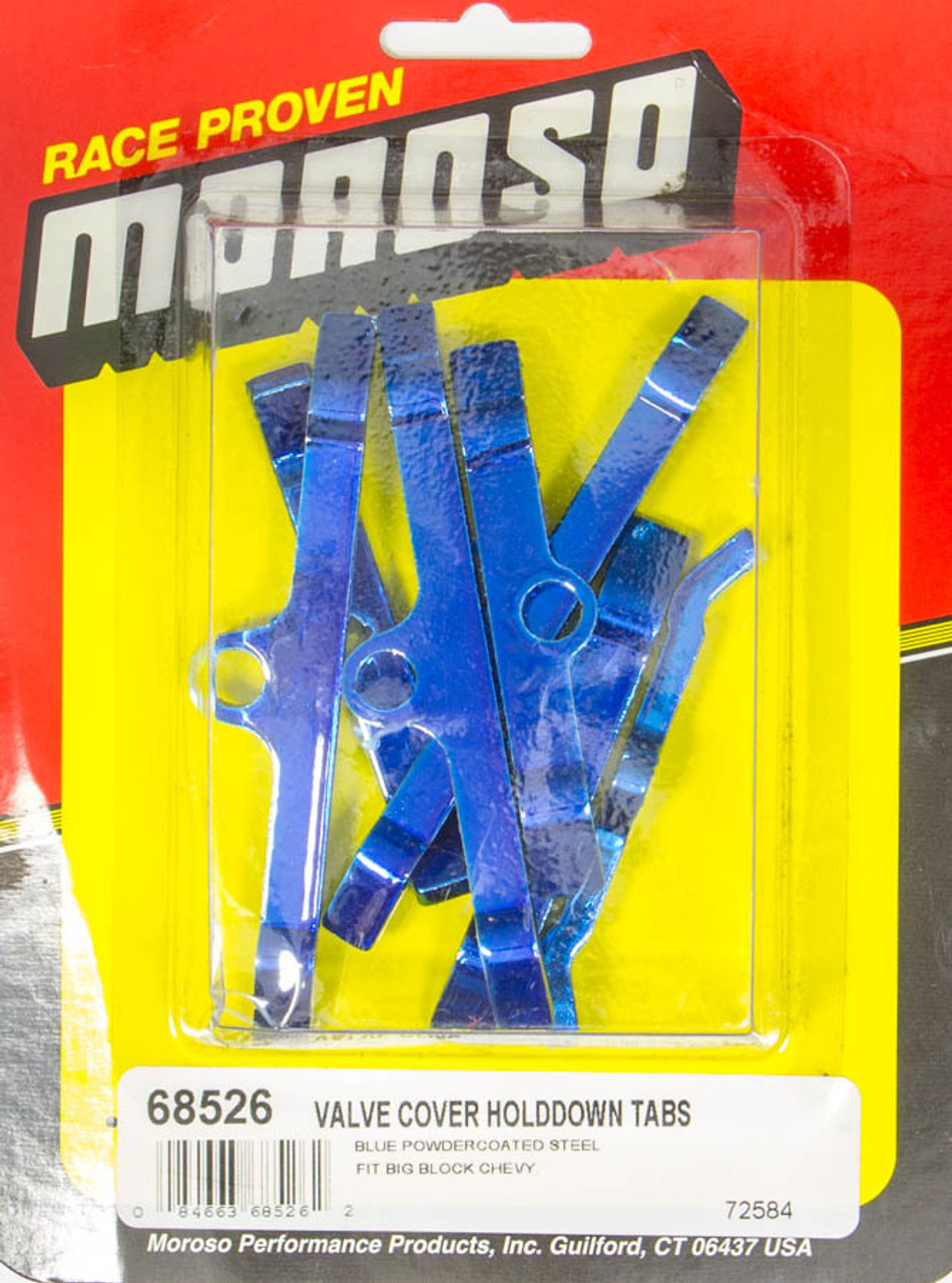 Moroso Valve Cover Hold Downs - Blue