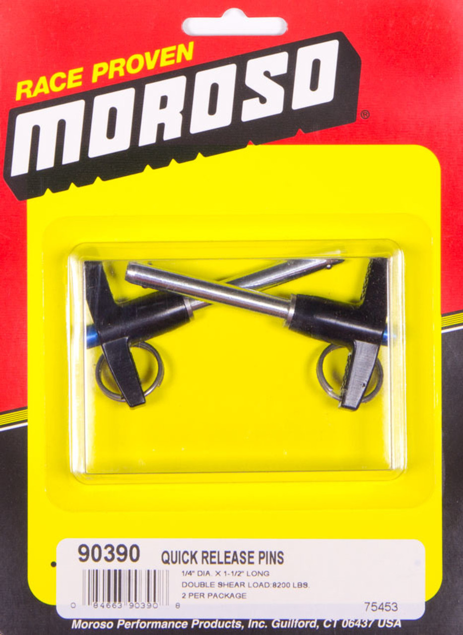 Moroso Quick Release Pins (2) 1/4 x 1-1/2