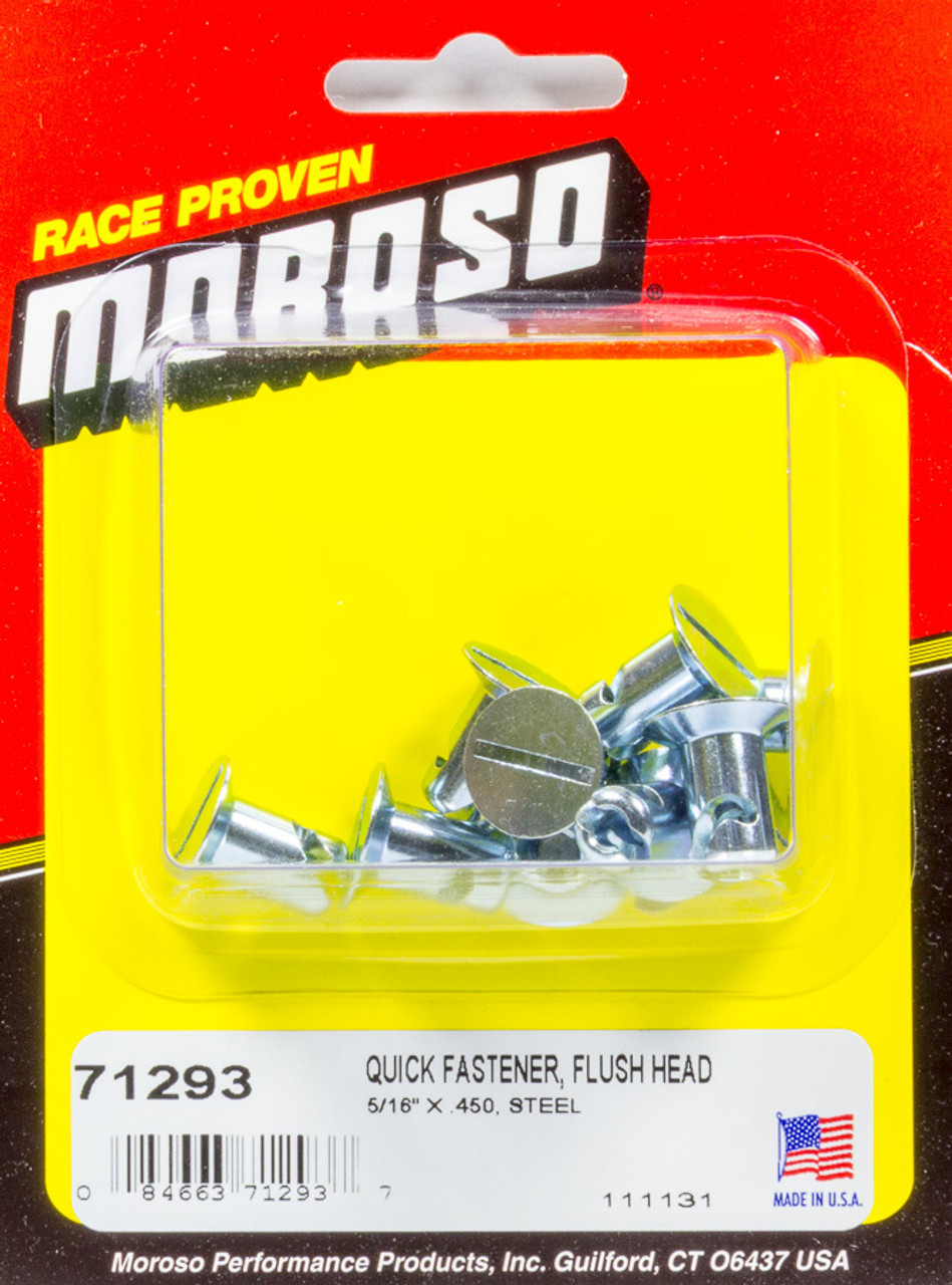 Moroso Flush Head Quick Fastener 5/16 x .450
