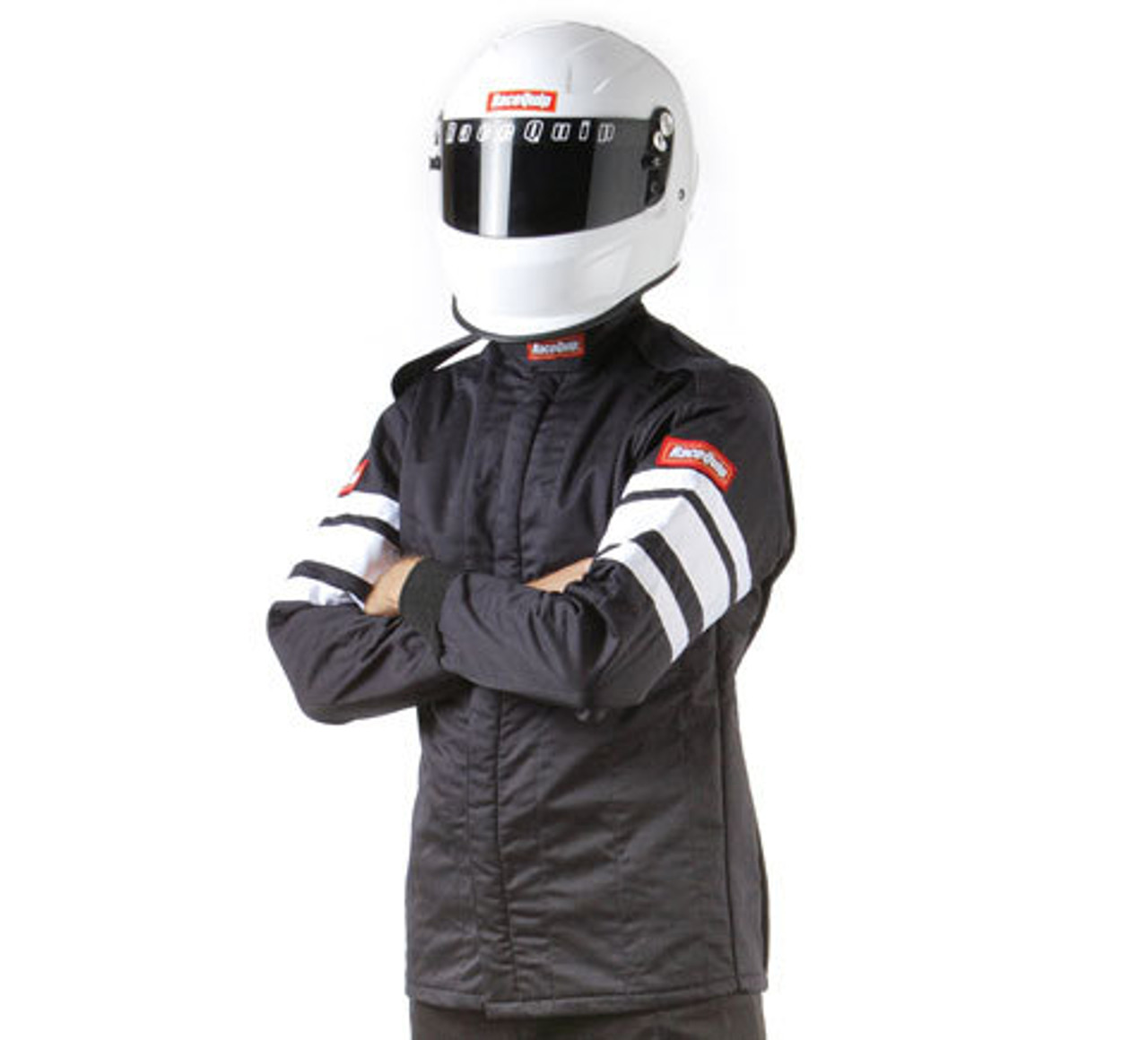 RaceQuip Black Jacket Multi Layer Large