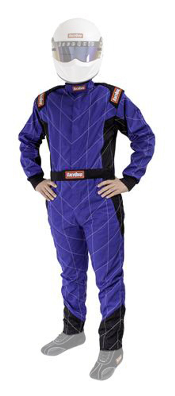 RaceQuip Suit Chevron Blue Large SFI-1