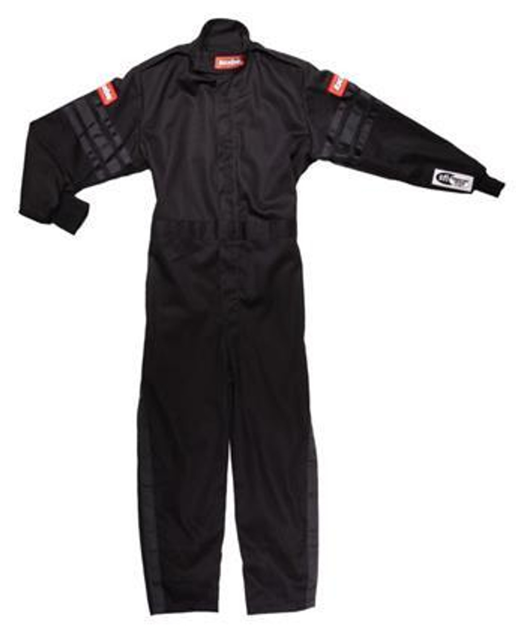 RaceQuip Black Suit Single Layer Kids Small Black Trim