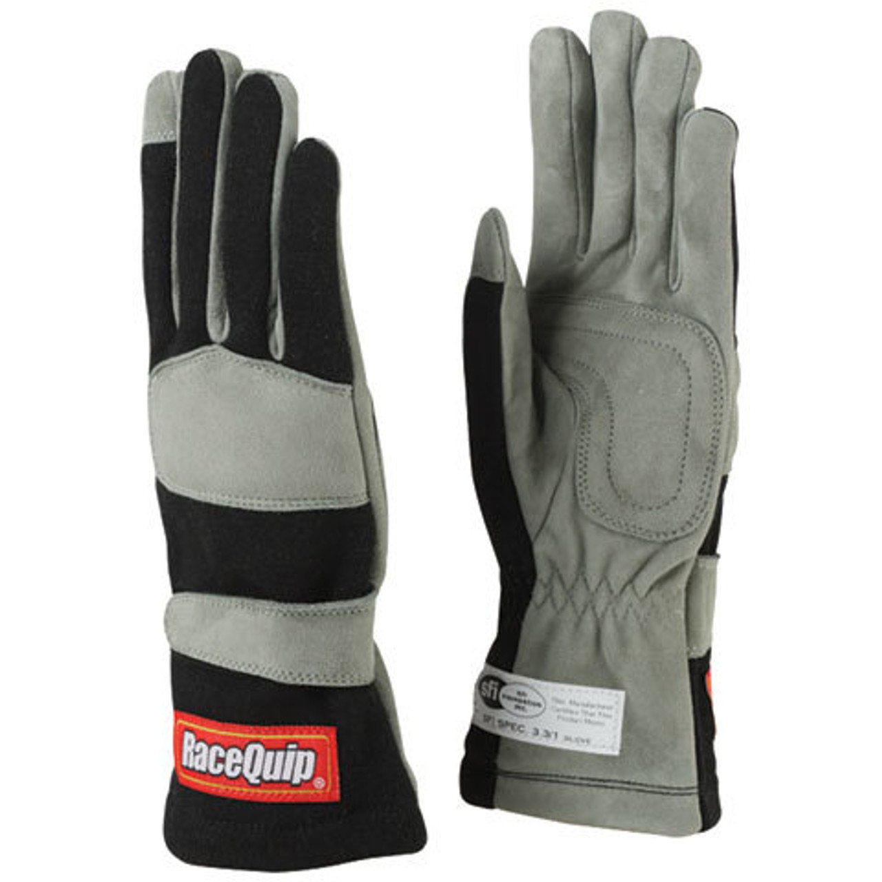 RaceQuip Gloves Single Layer X-Large Black SFI