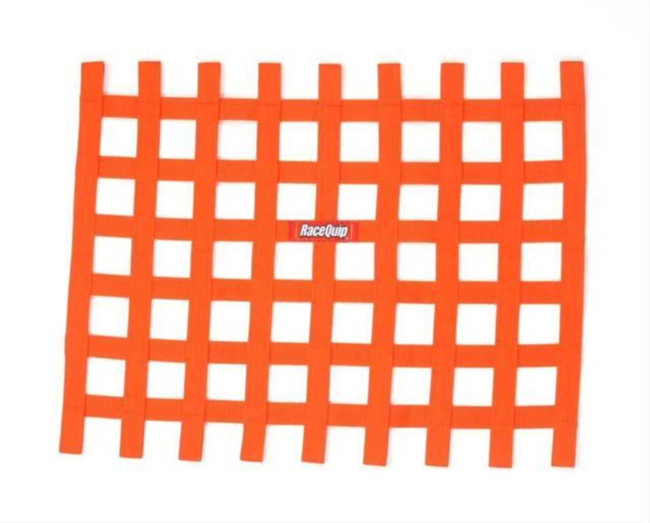 RaceQuip Ribbon Window Net Orange Non-SFI 18in x 24in