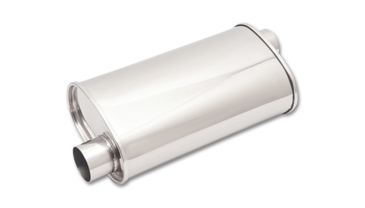 Vibrant Performance STREETPOWER Oval Muffler 2.5in inlet/outlet