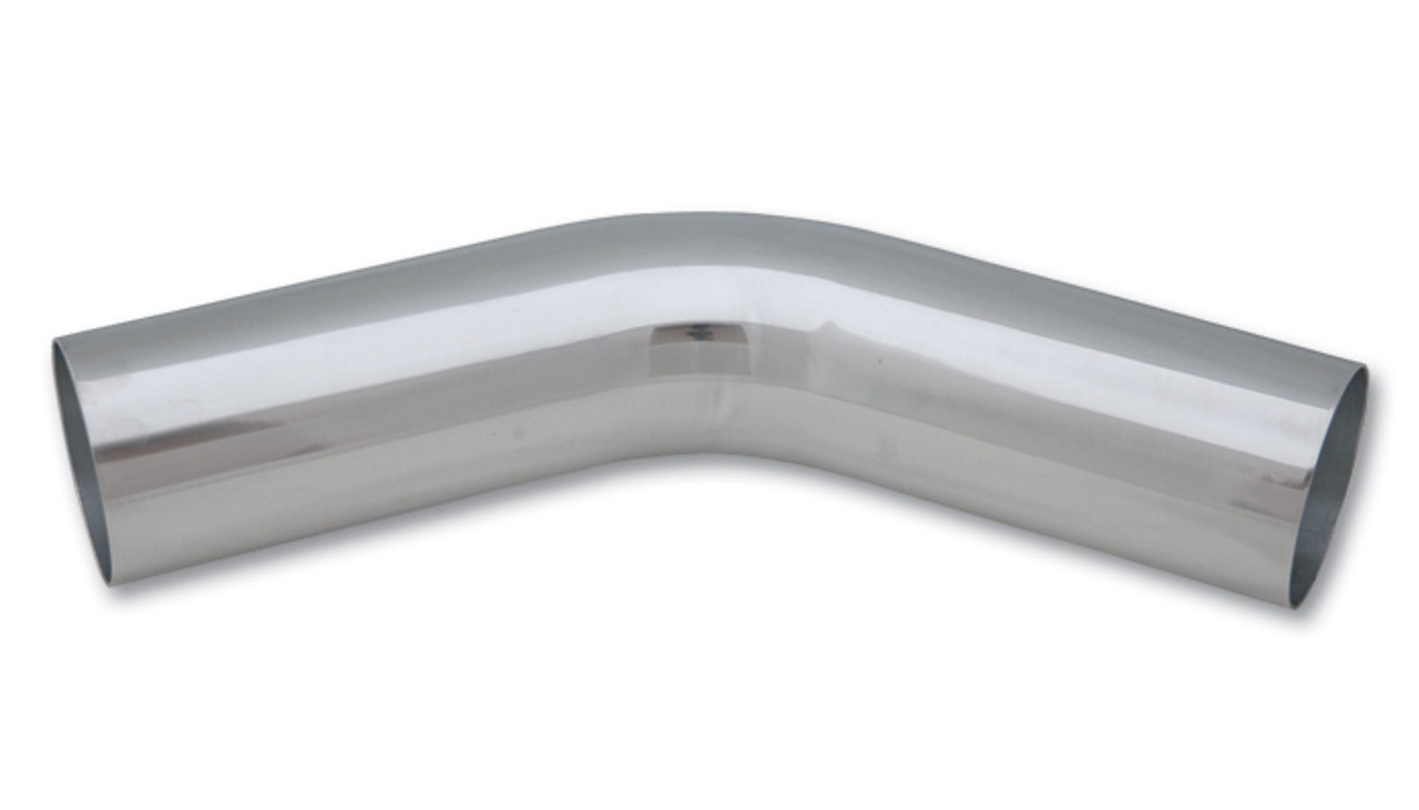 Vibrant Performance 2.25in O.D. Aluminum 45 Degree Bend - Polished