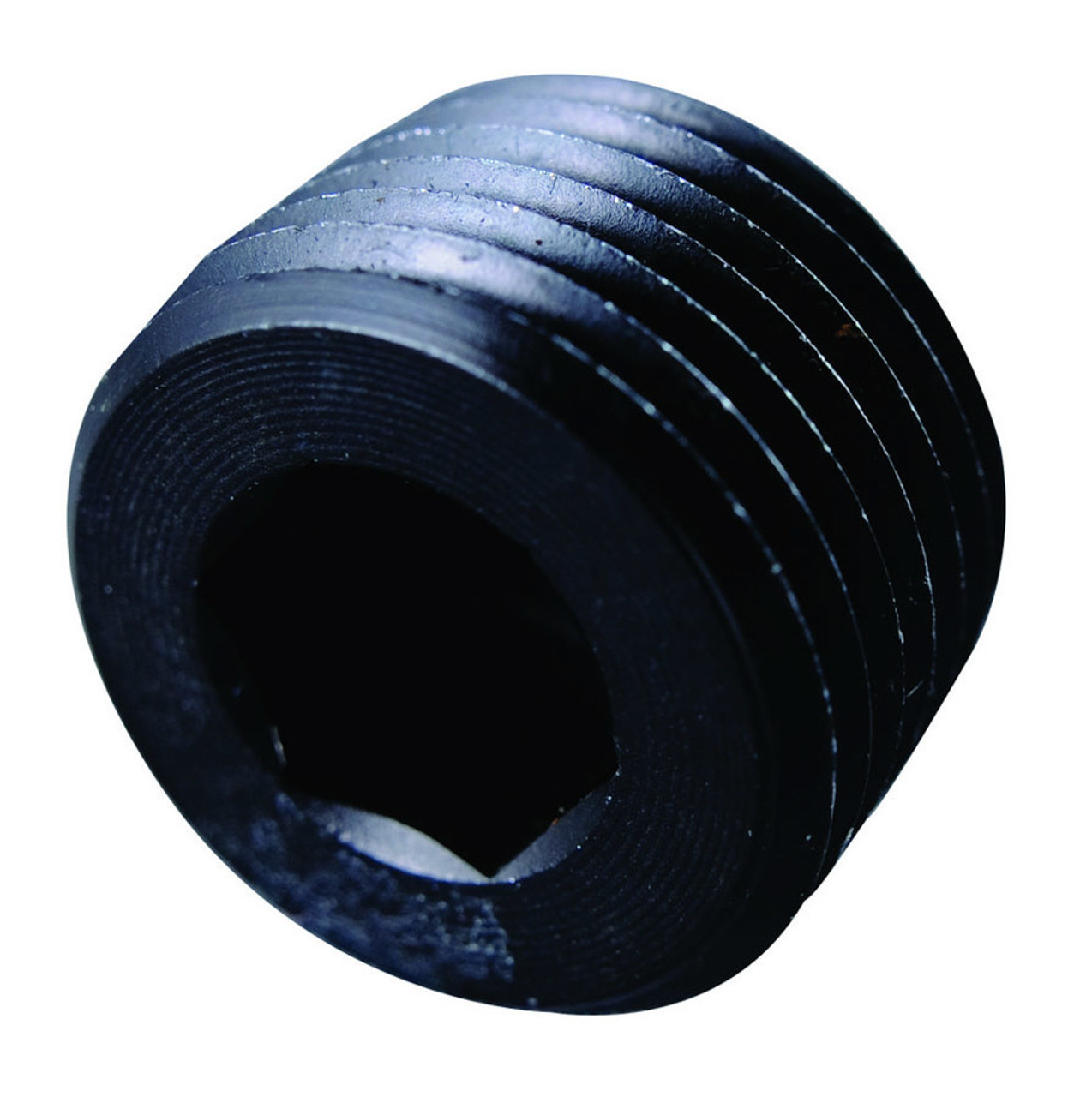 Fragola 1/4 MPT Allen Pipe Plug Black