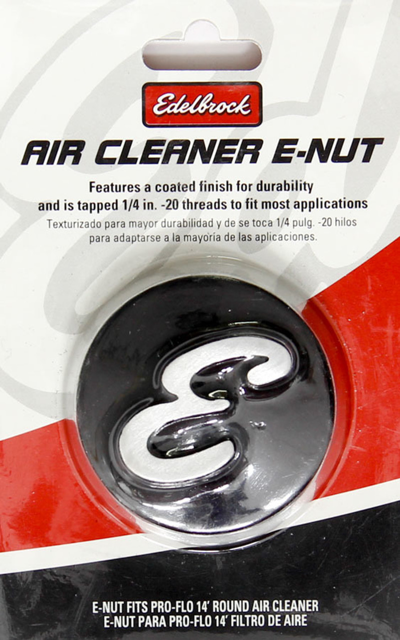 Edelbrock Nut - Air Cleaner 2-1/8 Dia. Black Anodiized
