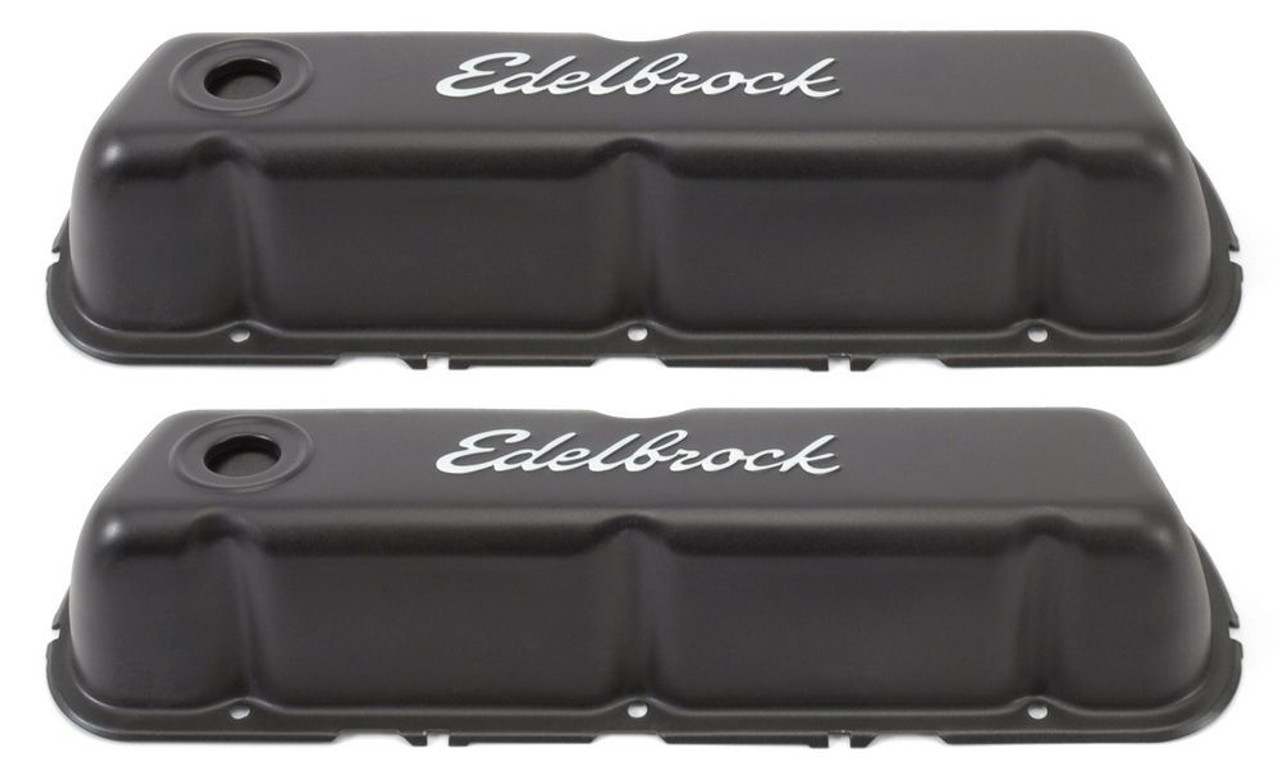 Edelbrock Valve Cover Kit SBF Signature Series Black