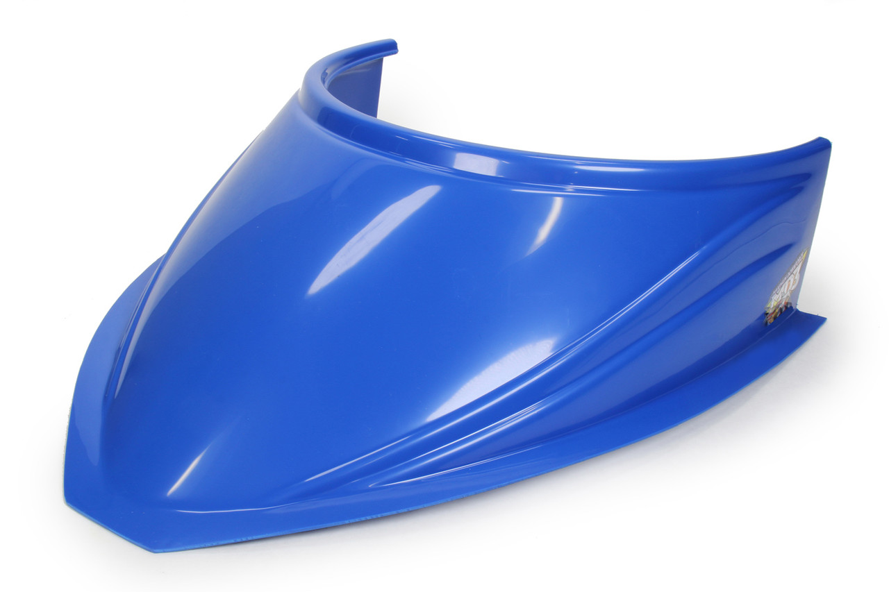 Fivestar MD3 Hood Scoop 5in Tall Curved Chevron Blue