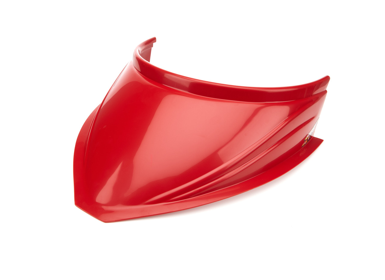 Fivestar MD3 Hood Scoop 5in Tall 18in Wide Curved Red