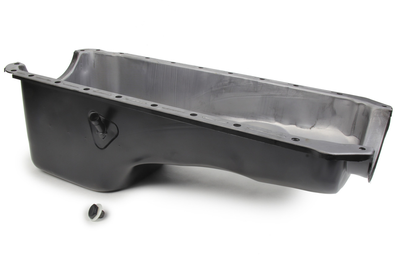 65-90 BBC Steel Stock Oil Pan Black