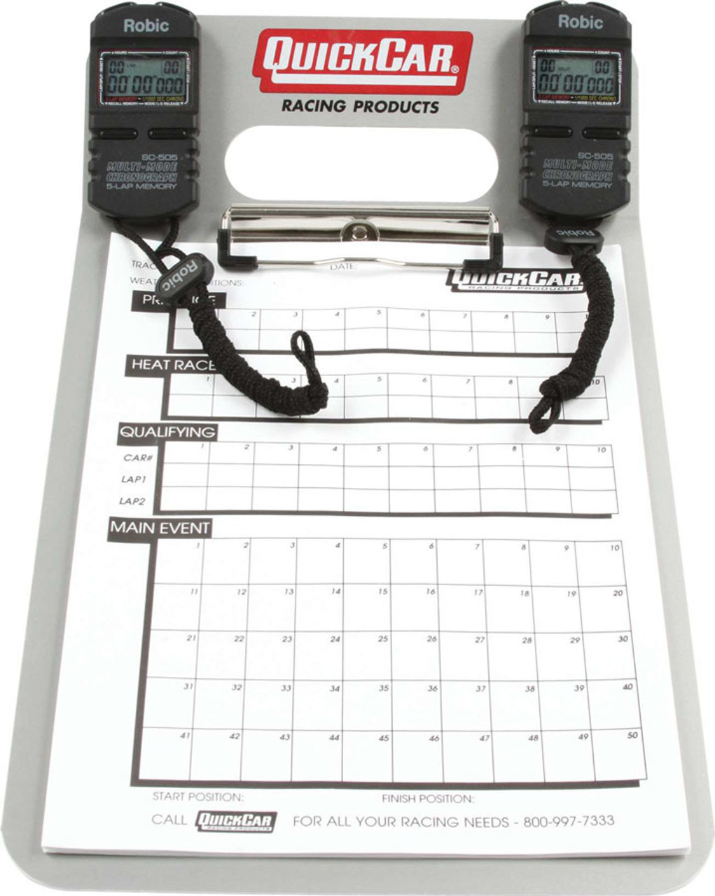 QuickCar Racing Products Dual Timing Clipboard