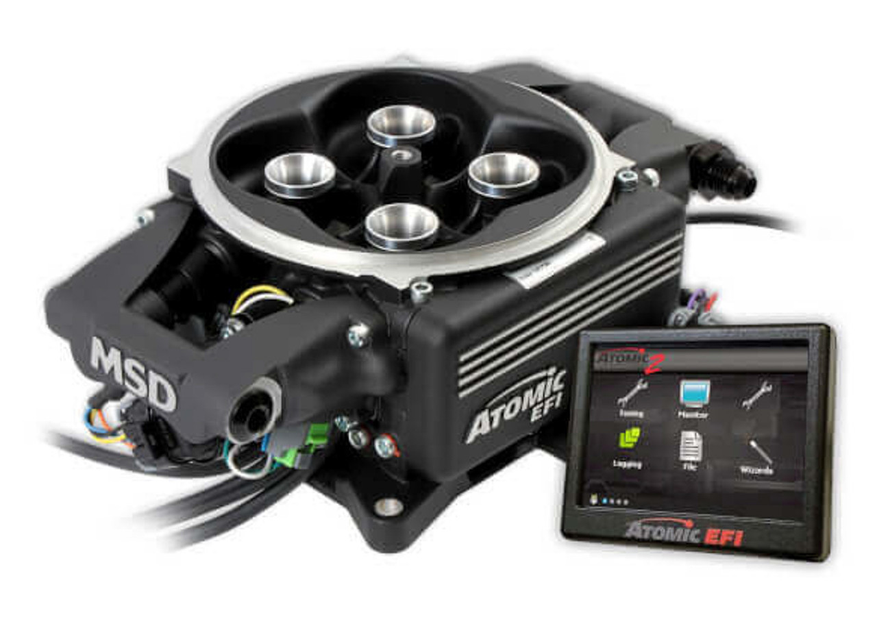 MSD Ignition Atomic 2 EFI TBI Kit Black Finish