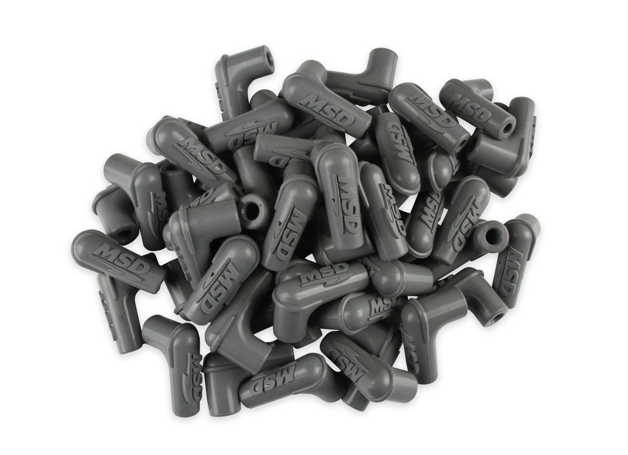 MSD Ignition 90-Deg Sprak Plug Boots 50pk - Gray