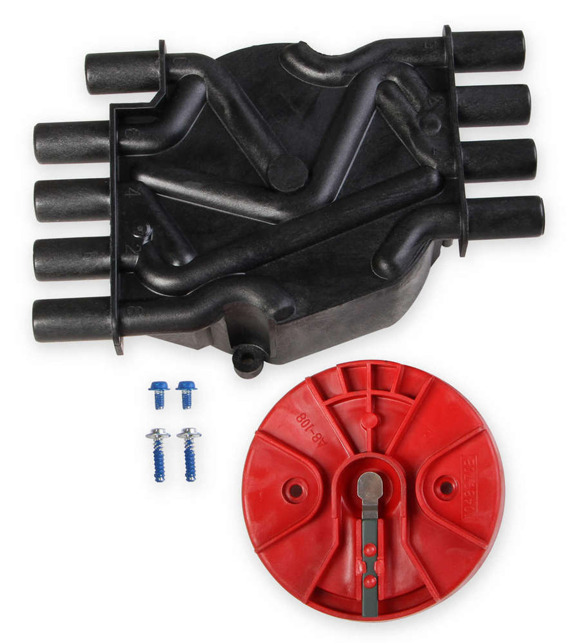 MSD Ignition Cap/Rotor Kit - GM V8 Vortec Distributor Black