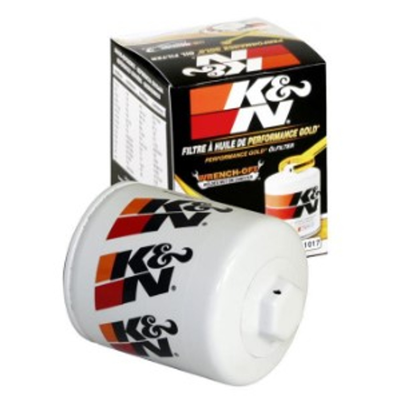 K&N oil filter, spin-on, wrench-off - #HP-1017