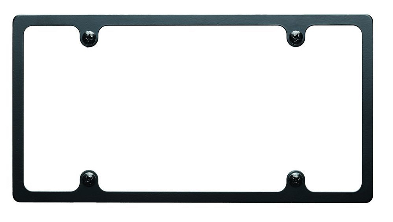 License Plate Frame Slim Line Black