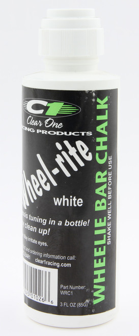 Clear One Wheelie Bar Chalk White 3oz - CLRWRC1