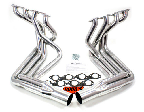 Dougs BBC Side Mount Headers - Silver - 63-82 Vette - DGHD381